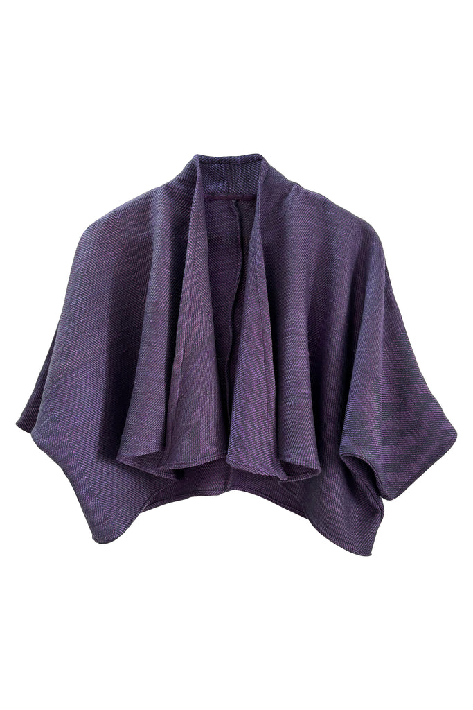 Wool Silk Purple Bolero