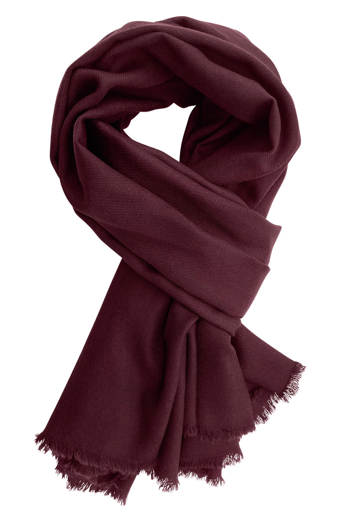 Wool scarf Burgundy | JULAHAS