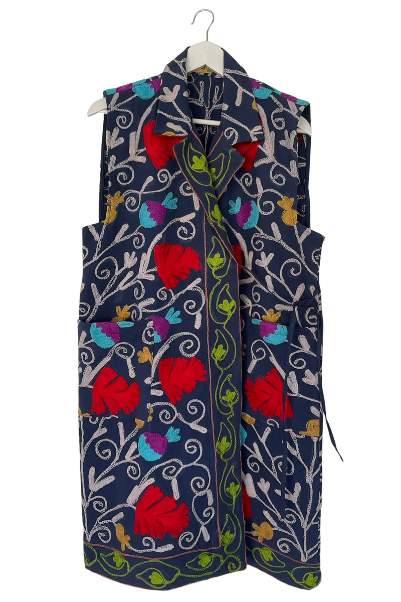 NEW! Suzani Tie-Up Vest No.4 | JULAHAS