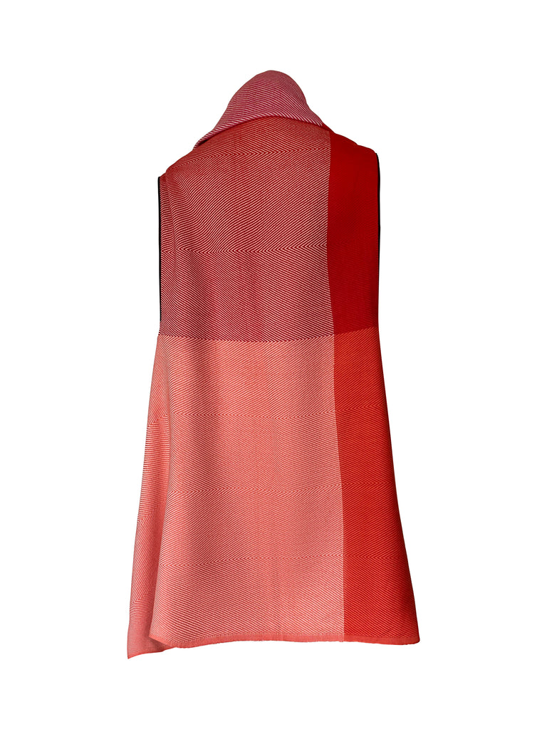 Cotton cape for summer in Cherry colours by Julahas 