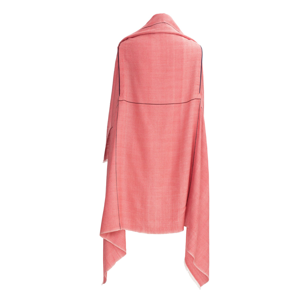 Light Fine Wool Salmon Cape CELESTIAL Aphrodite JULAHAS light-fine-wool-salmon-cape-celestial-aphrodite-julahas