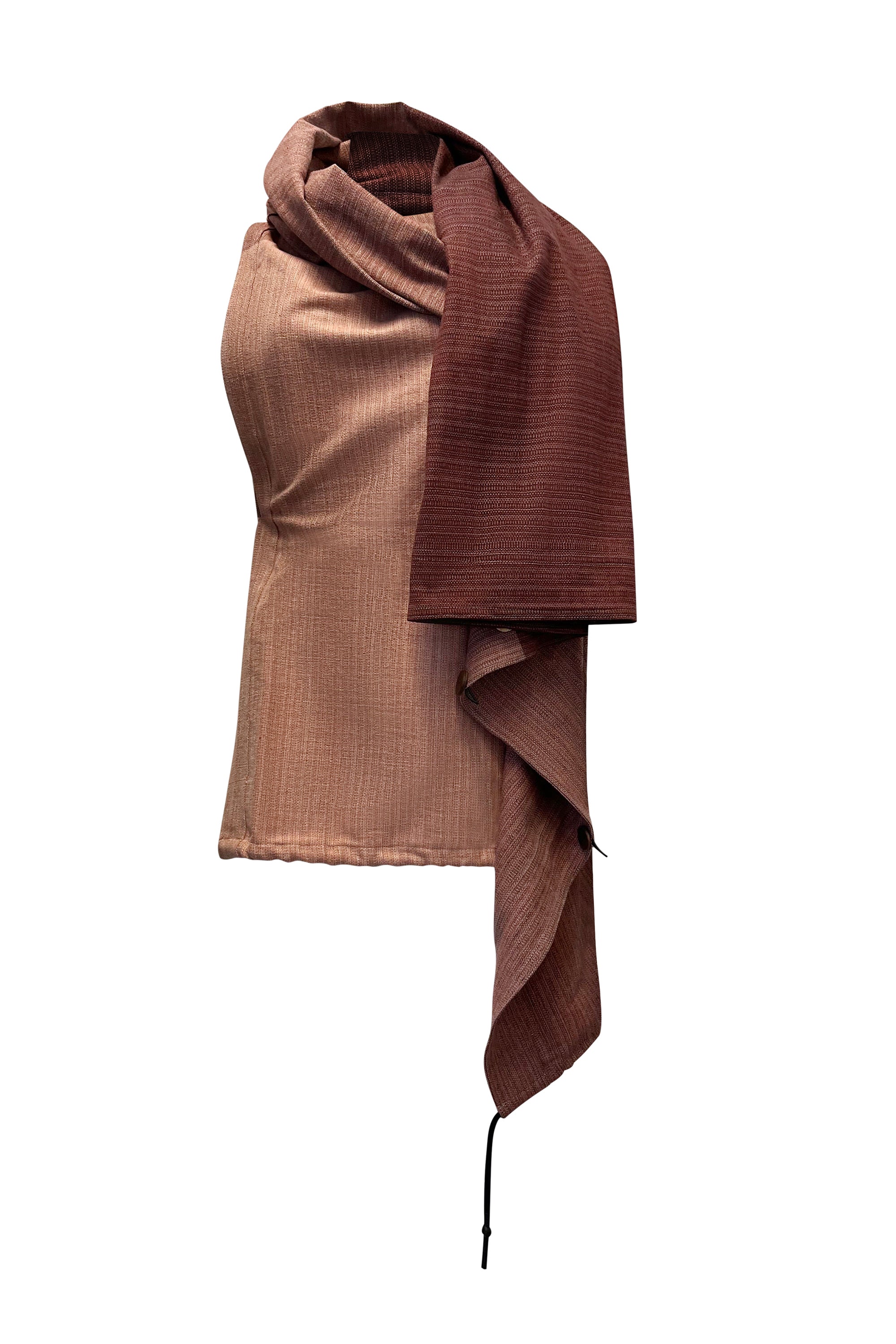 Cap Earth Color Terra Cotton Cape| JULAHAS earth coloured cape Equal