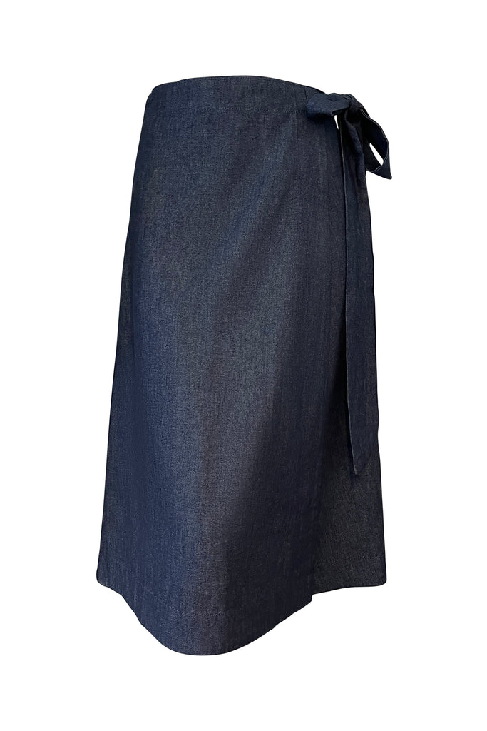 Wrap Skirt denim with Adjustable waist | JULAHAS