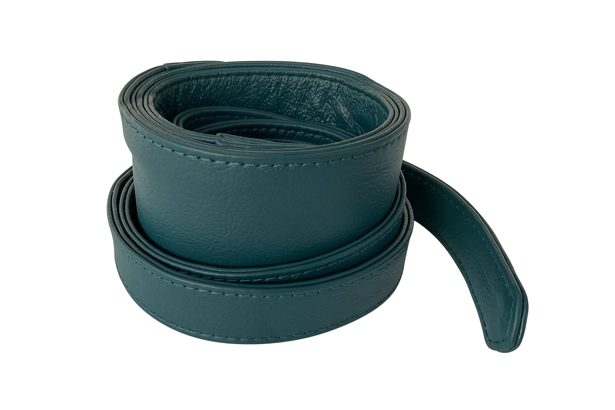 Shop Upcycled Leather Obi Belt Teal | JULAHAS display picture 1