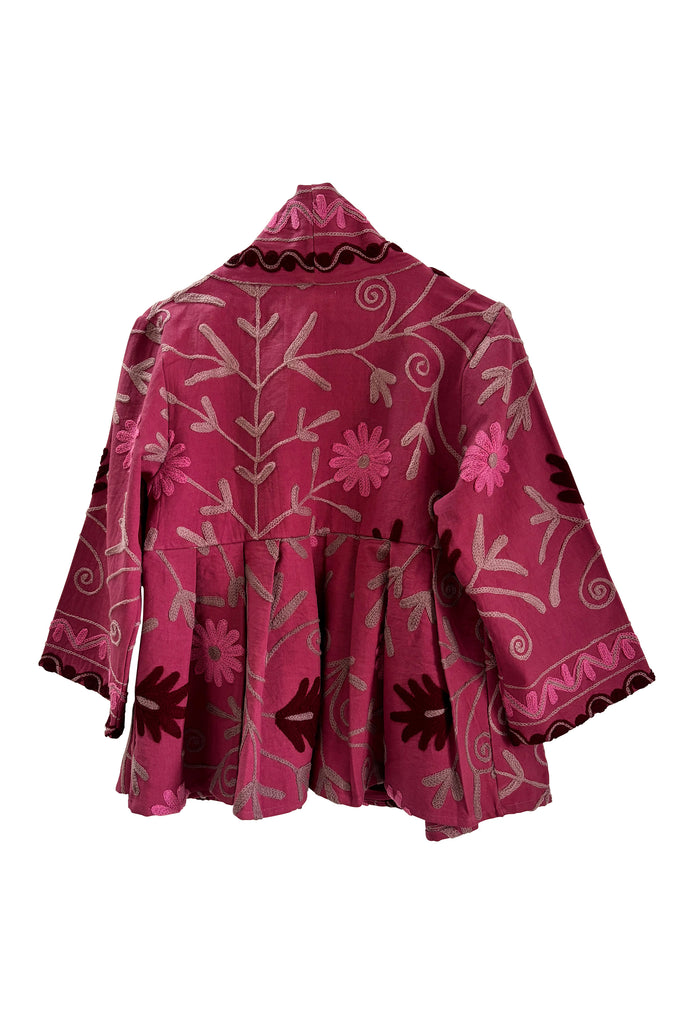 Pink Suzani Kediya style jacket | JULAHAS 
