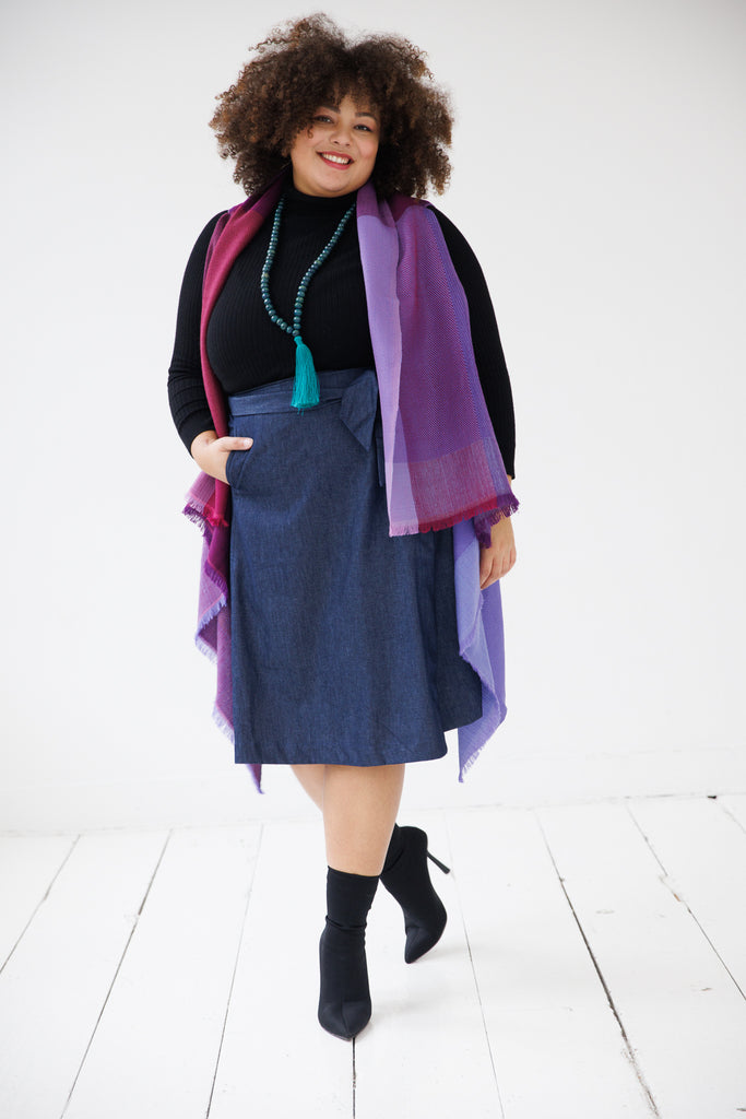  Purple heavy wool Daria Cape Waikato | JULAHAS