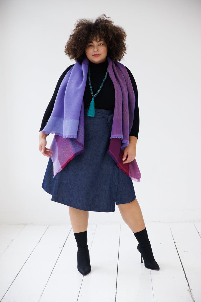  Purple heavy wool Daria Cape Waikato | JULAHAS