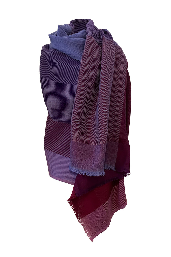 Purple heavy Wool Cape Daria Waikato | JULAHAS
