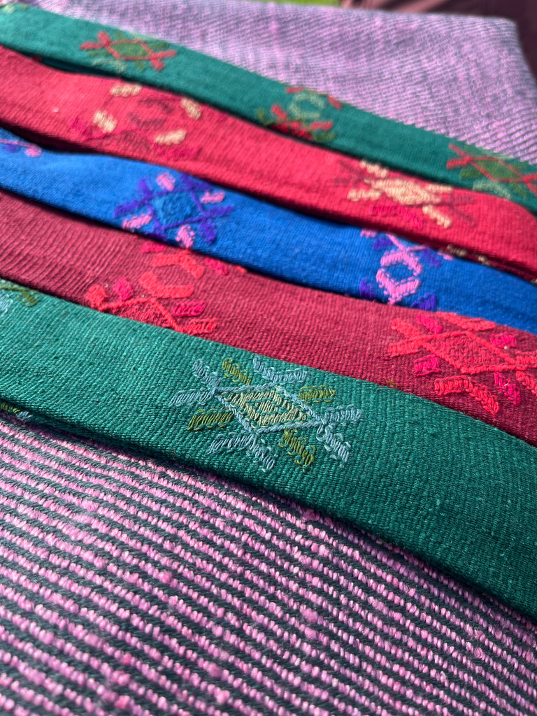 Handwoven Cotton Silk Wrap Belt Kera 