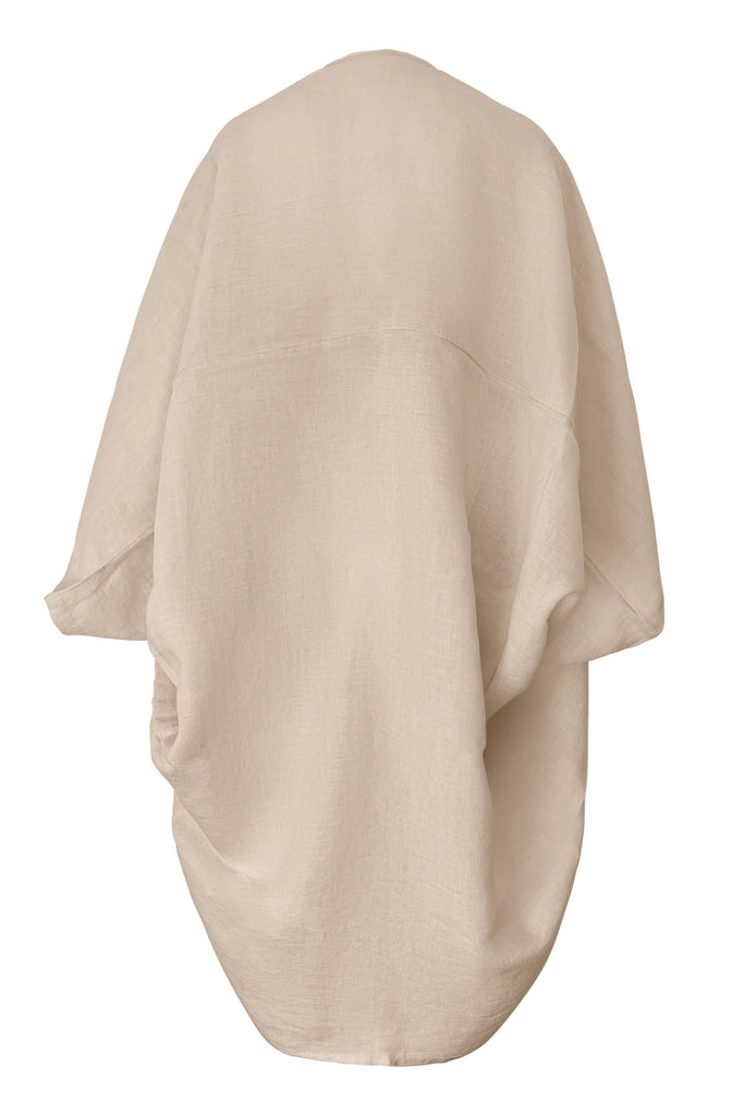 Cream coloured lightweight Linen Kimono | JULAHAS