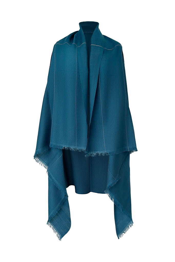 Handmade imperfects at markdown prices JULAHAS Teal Cape Namaka