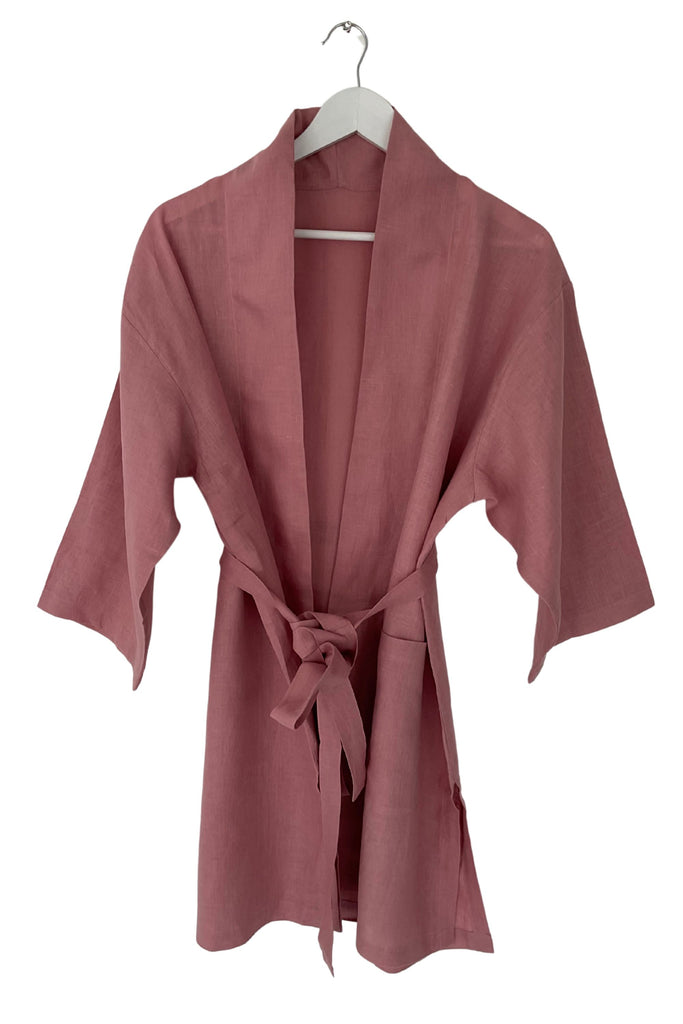 NEW! Linen Belted Overlay Blush JULAHAS NEW! Linen Belted Overlay Blush JULAHAS