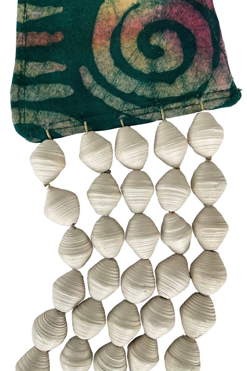 Layered Paper Bead Strand Necklace No 2| JULAHAS