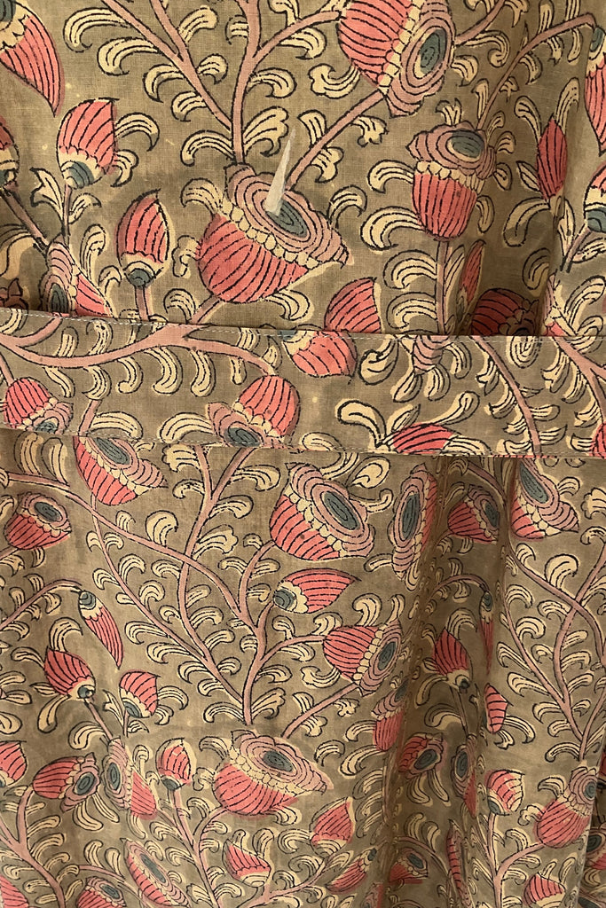 A dreamy Casade style Kimono handcrafted in small batches from hand block printed cotton