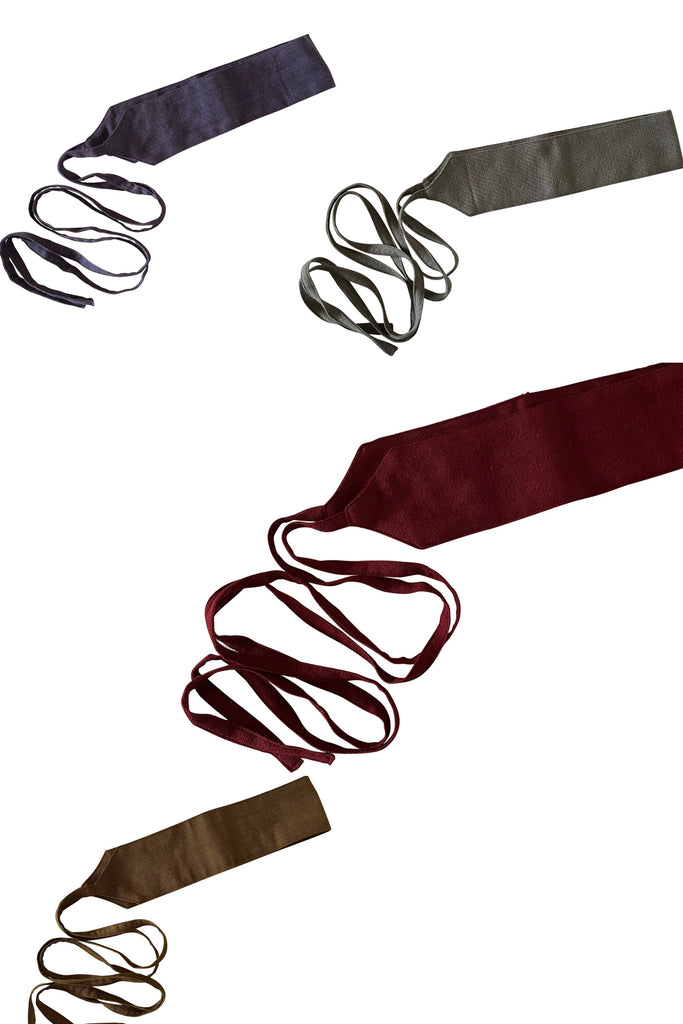 Obi Wrap style wool belt