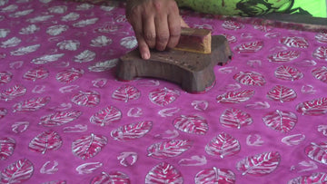 Hand block printing by Open Earth 