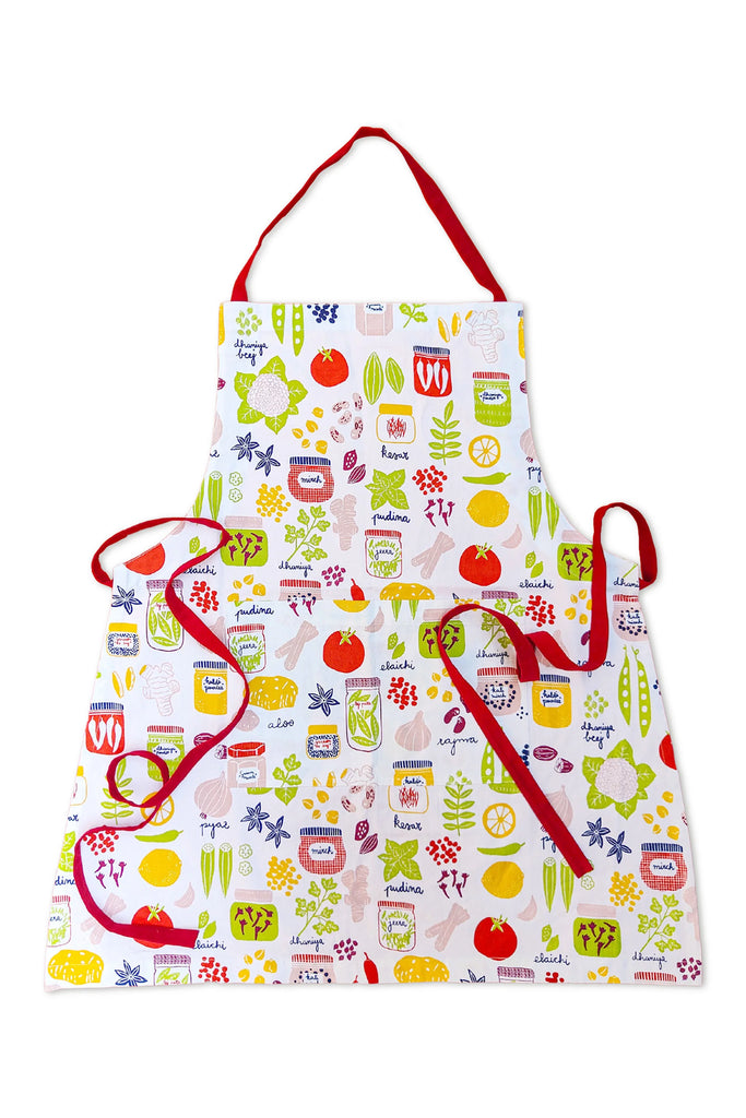 chief spice mama x julahas spice inspired organic cotton apron with pockets