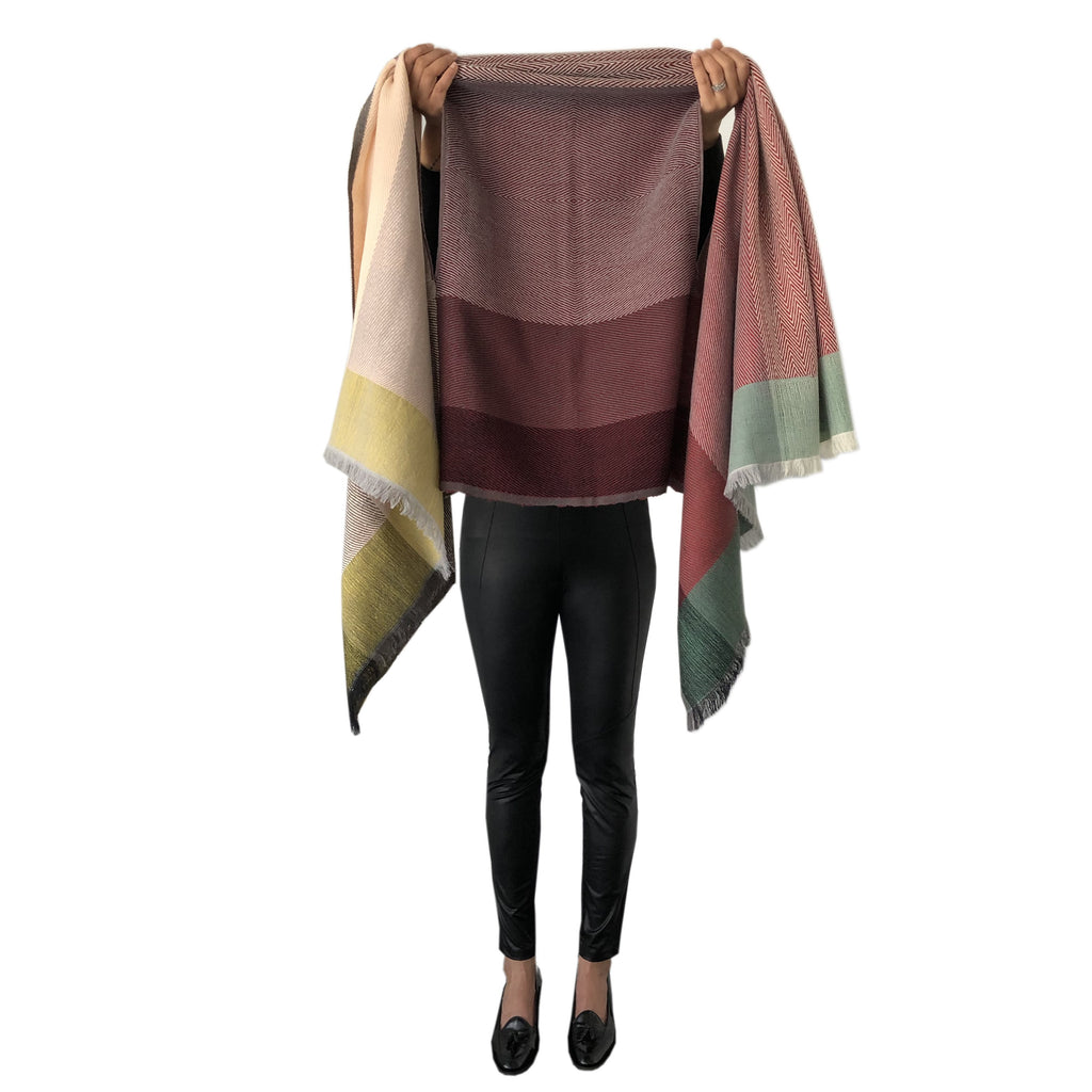 Shop Colourful Wool Capes for Women Online DARIA Cape Seine - JULAHAS