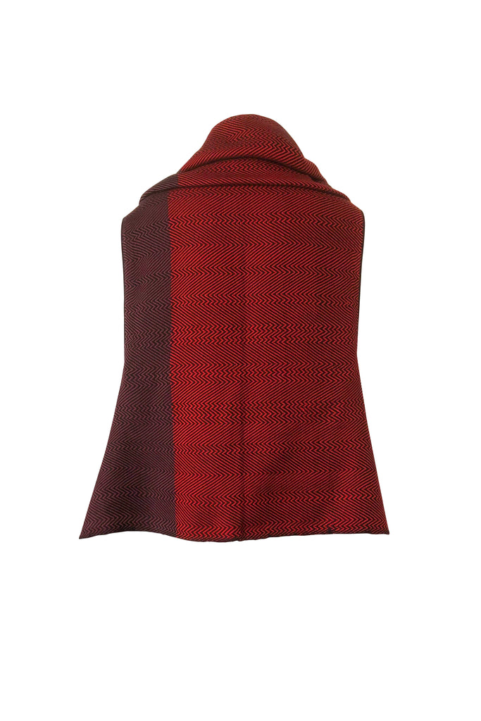 Warm red cotton cape Julahas