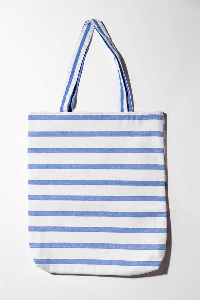 100% recycled blue tote shopper bag | sustainable bags by julahas