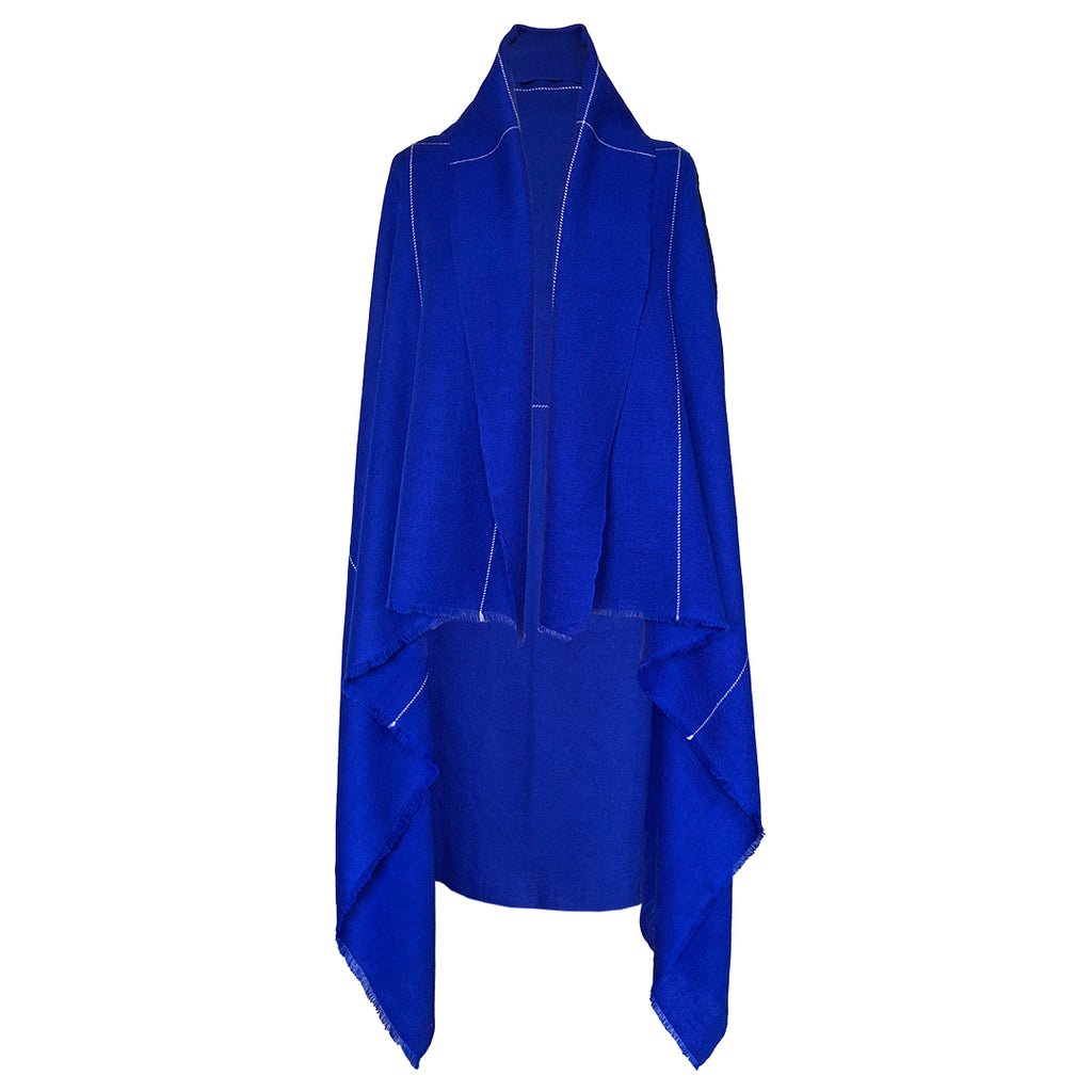 Ultra Soft and Chic statement blue CELESTIAL Cape Dia - JULAHAS