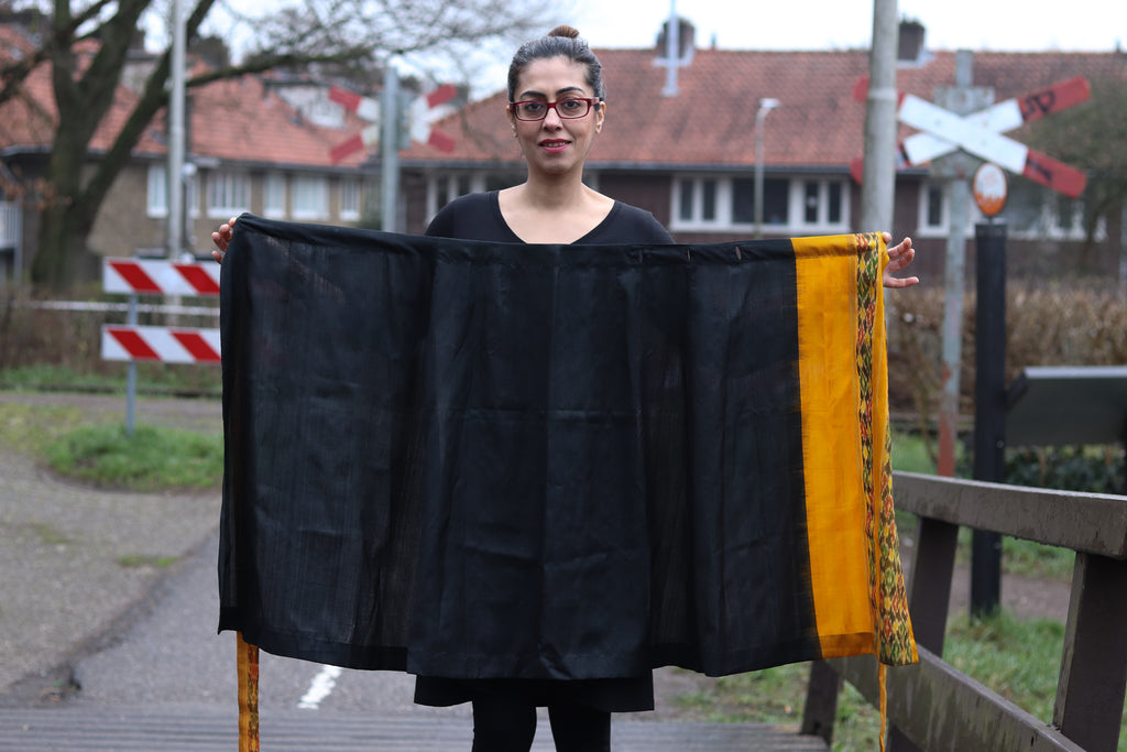 Sari wrap skirt unique one size | JULAHAS