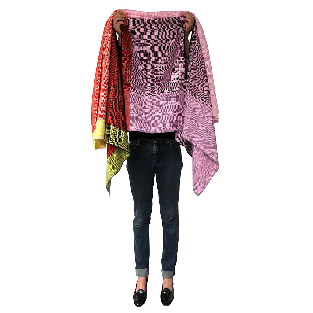 Shop Pink and Red Cotton Cape for women